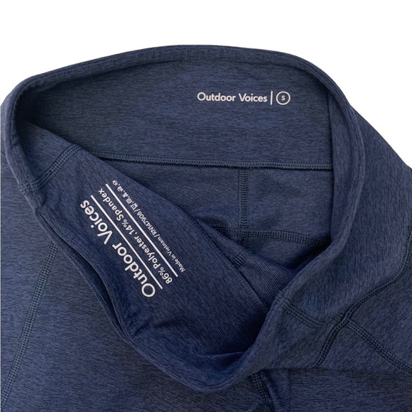 Outdoor Voices Navy Blue Heathered 7/8 Leggings Size Small - Picture 5 of 10